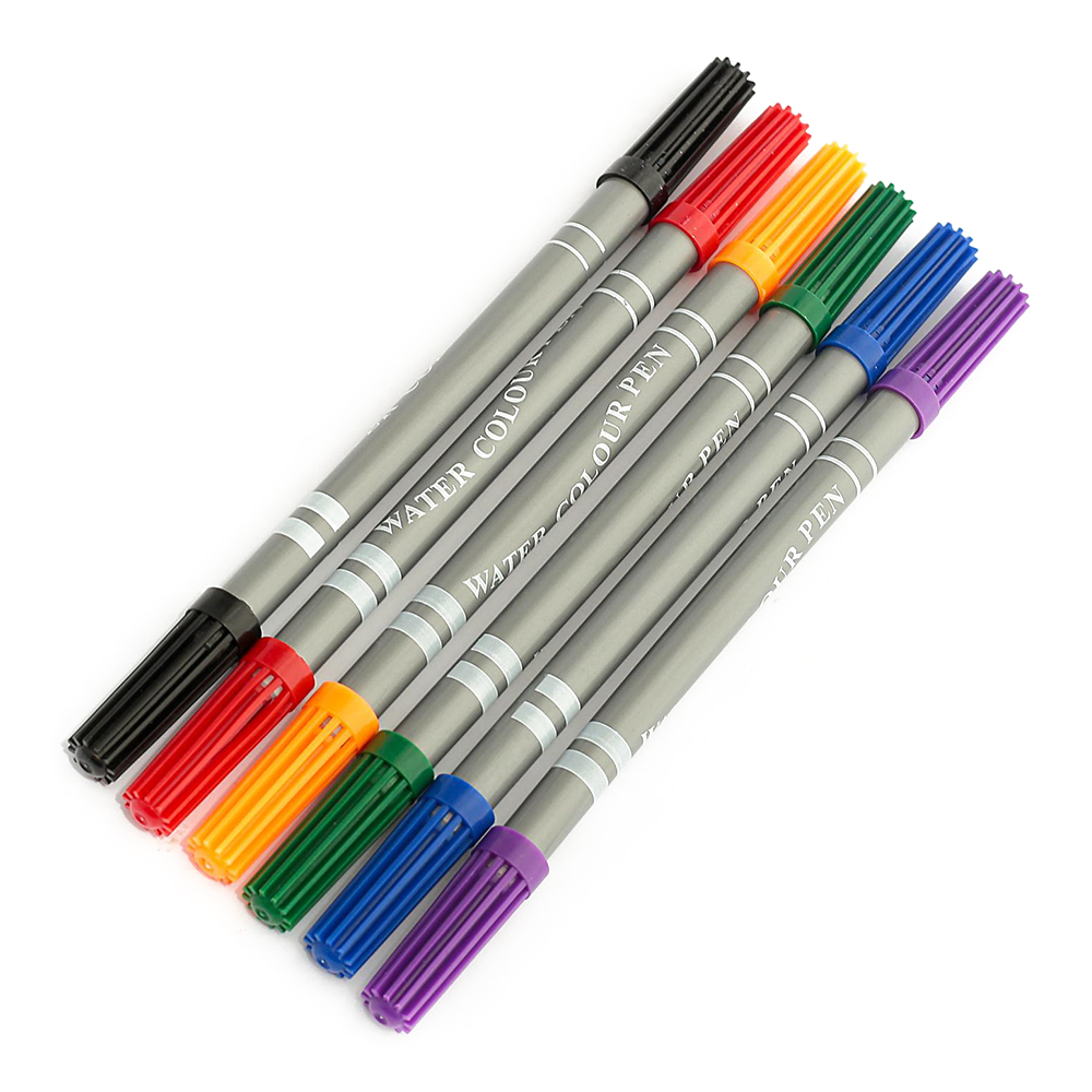 Фломастеры Calligrata 591272 двусторонние в блистере, ароматизированные, 6 цветов