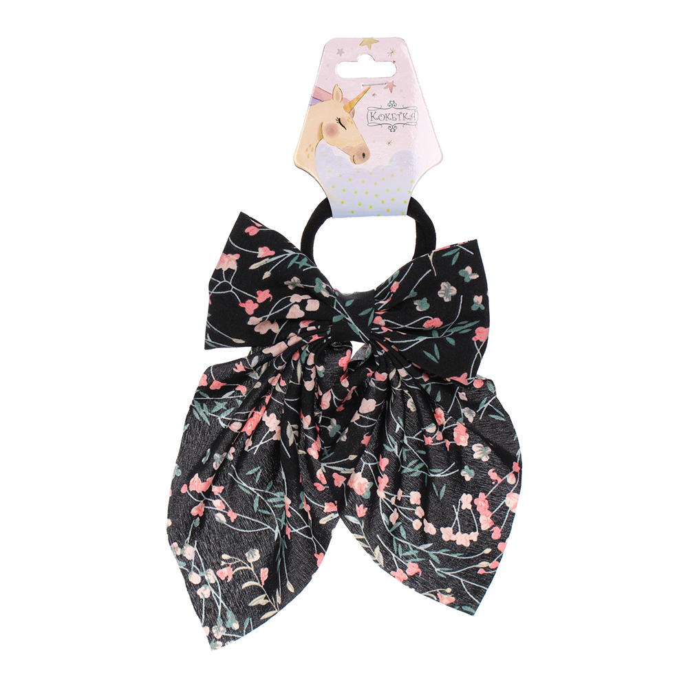 картинка Резинка для волос 589-196 Персея, милые цветы d-5см 