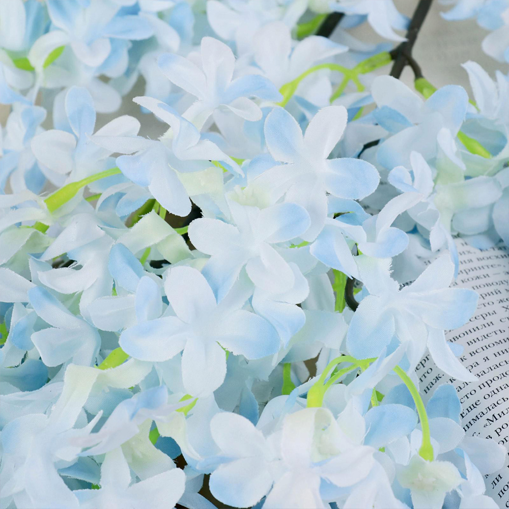 Цветы искусственные 3797165 букет Сирень пышная, голубая, 95 см