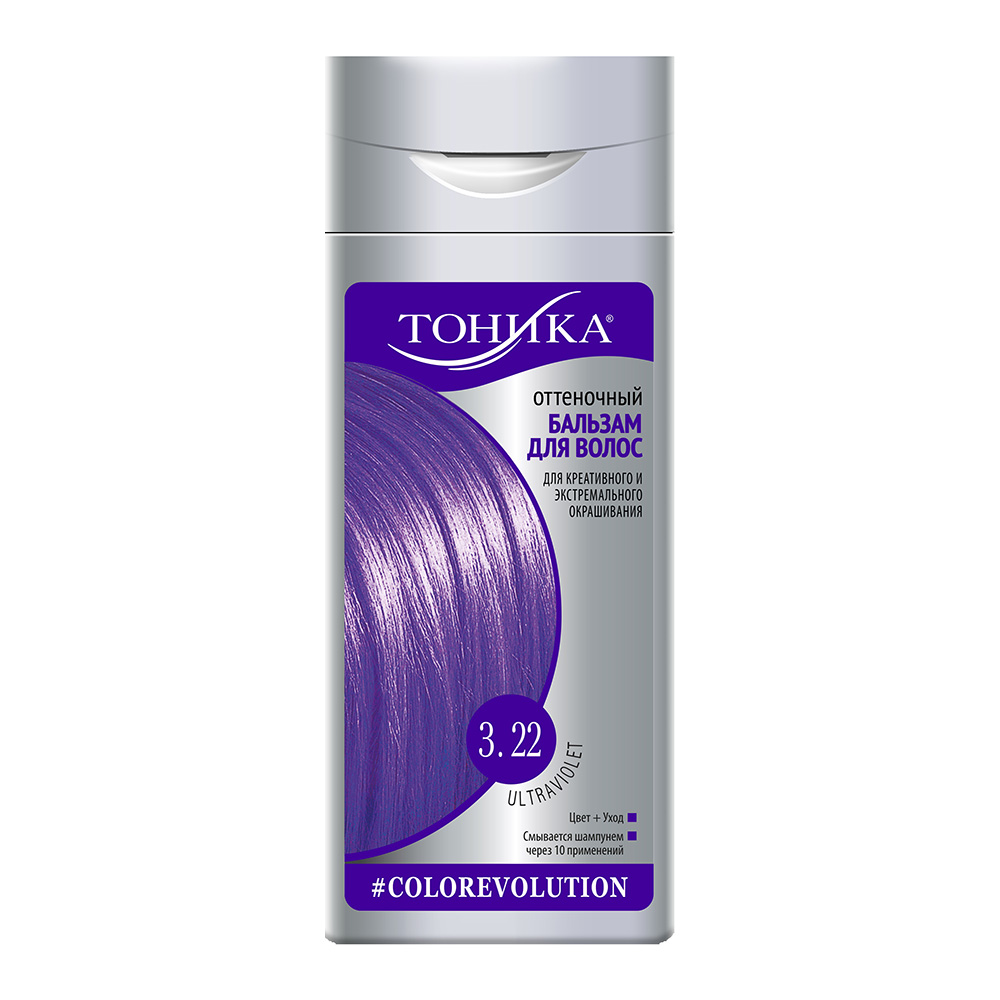 картинка Бальзам для волос оттеночный Роколор Тоника тон 3.22, ультрофиолетовый, 150 мл 