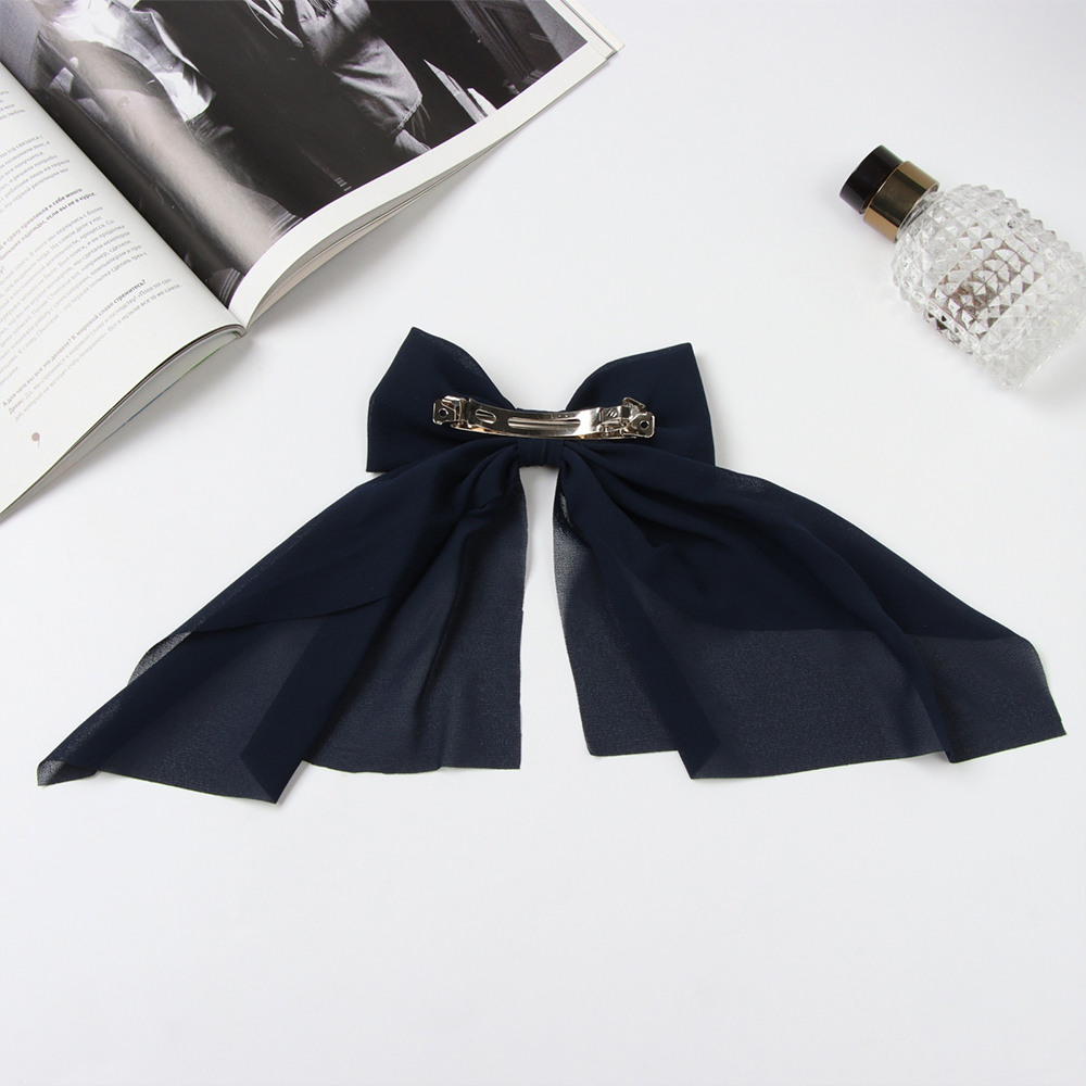 картинка Заколка-автомат для волос 10526851 Джулия, 24*12 см, синий 