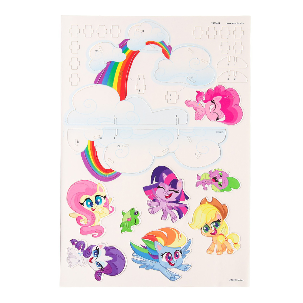 картинка Конструктор 7472684 Hasbro My Little Pony 3D из пенокартона Дружба - это чудо, картон 