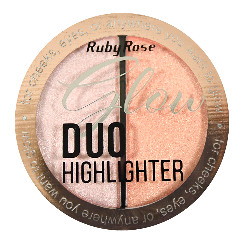 картинка Хайлайтер Ruby Rose Glow Duo Highlighter Двойной, тон 3 