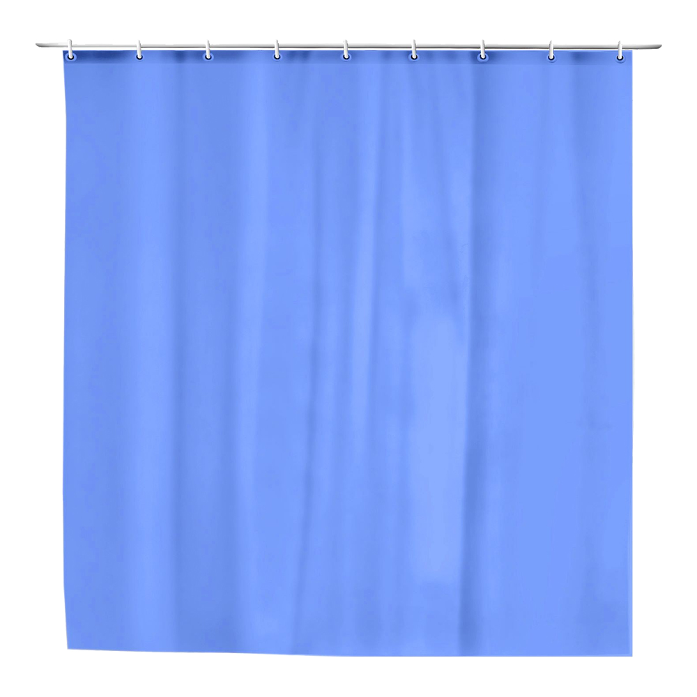 картинка Штора для ванной комнаты 005747 180*180 см, полиэтиленовая, голубой 