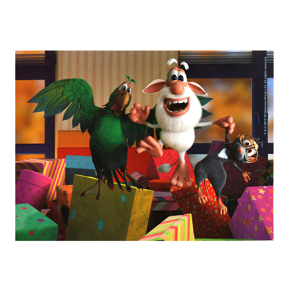 картинка Аппликация MultiArt Буба SAND&FOILART-BUBA1 аппликация из песка и фольги, 2 в 1, 17*23 см 