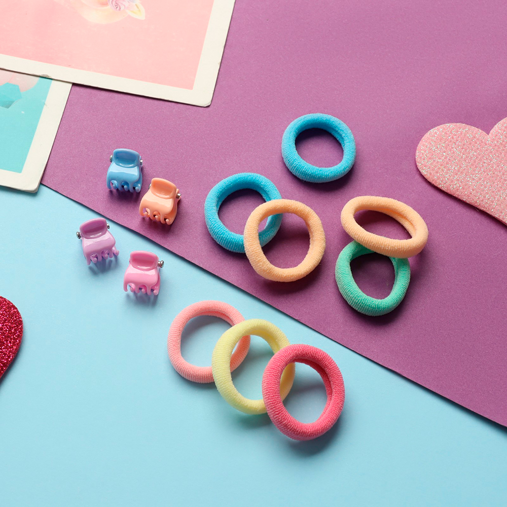 картинка Набор для волос 10309407 Затейница колор(12 резинок 2 см +4 краба),классика, разноцветный 