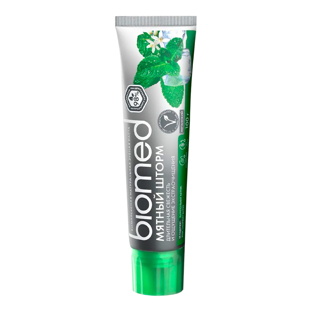 картинка Зубная паста BioMed Мятный шторм, 100 г 