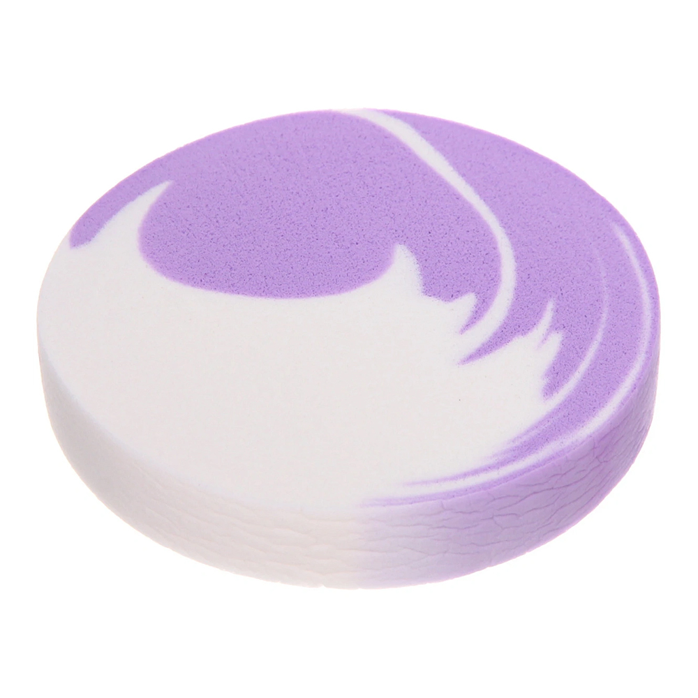 картинка Спонж для макияжа 757-359 Эффекто, для макияжа 8*1,5см, розовый,фиолетовый, 1 шт 