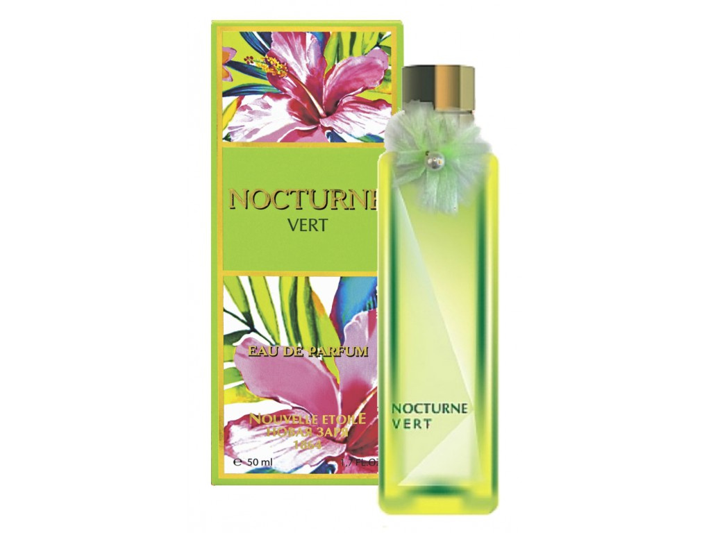 Туалетная вода Новая Заря Nocturne vert Ноктюрн зеленый, женские, 50 мл