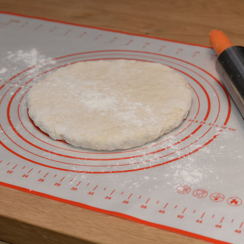 картинка Коврик для кухни Мультидом VL80-375 кулинарный с разметкой 40*30 см, силикон, белый 