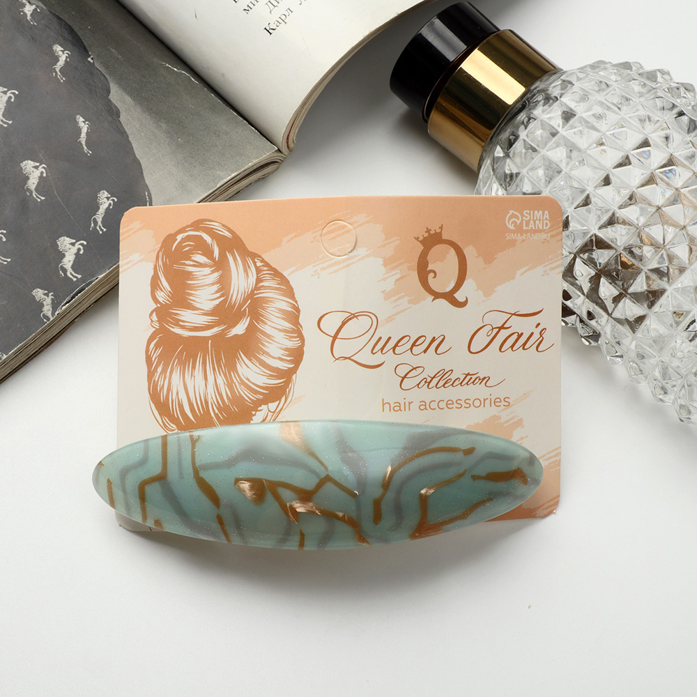 картинка Заколка-автомат для волос 10068499 Арнеб, 9 см, в ассортименте 