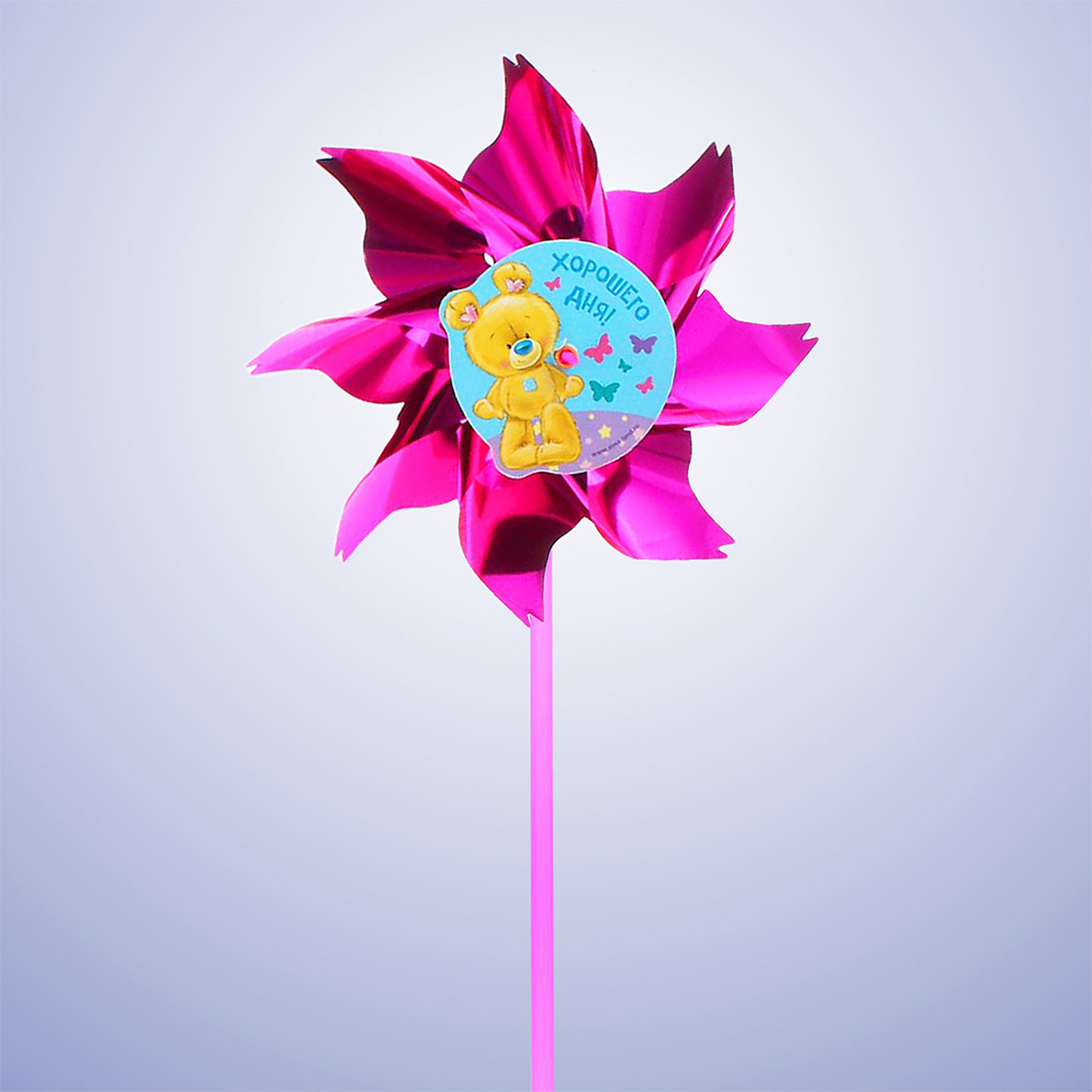 картинка Ветерок 1684661 Большой цветок, 17*36 см, пластик, в ассортименте 