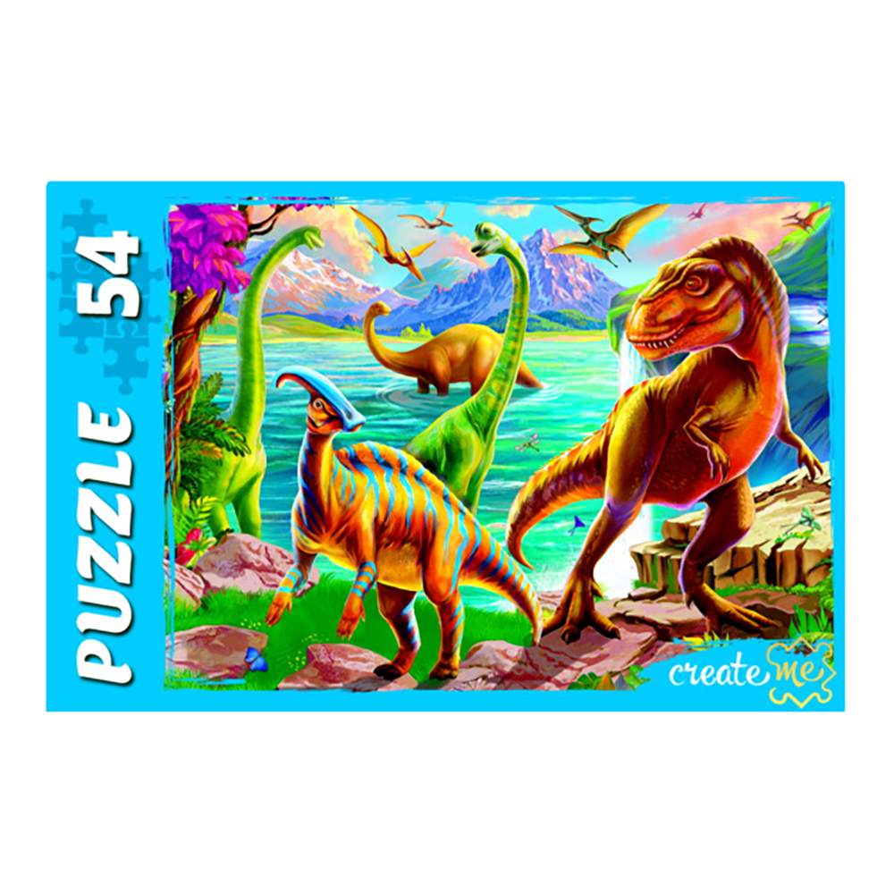 картинка Игра П54-3289 Пазл Мир динозавров № 42, 54 элементов 