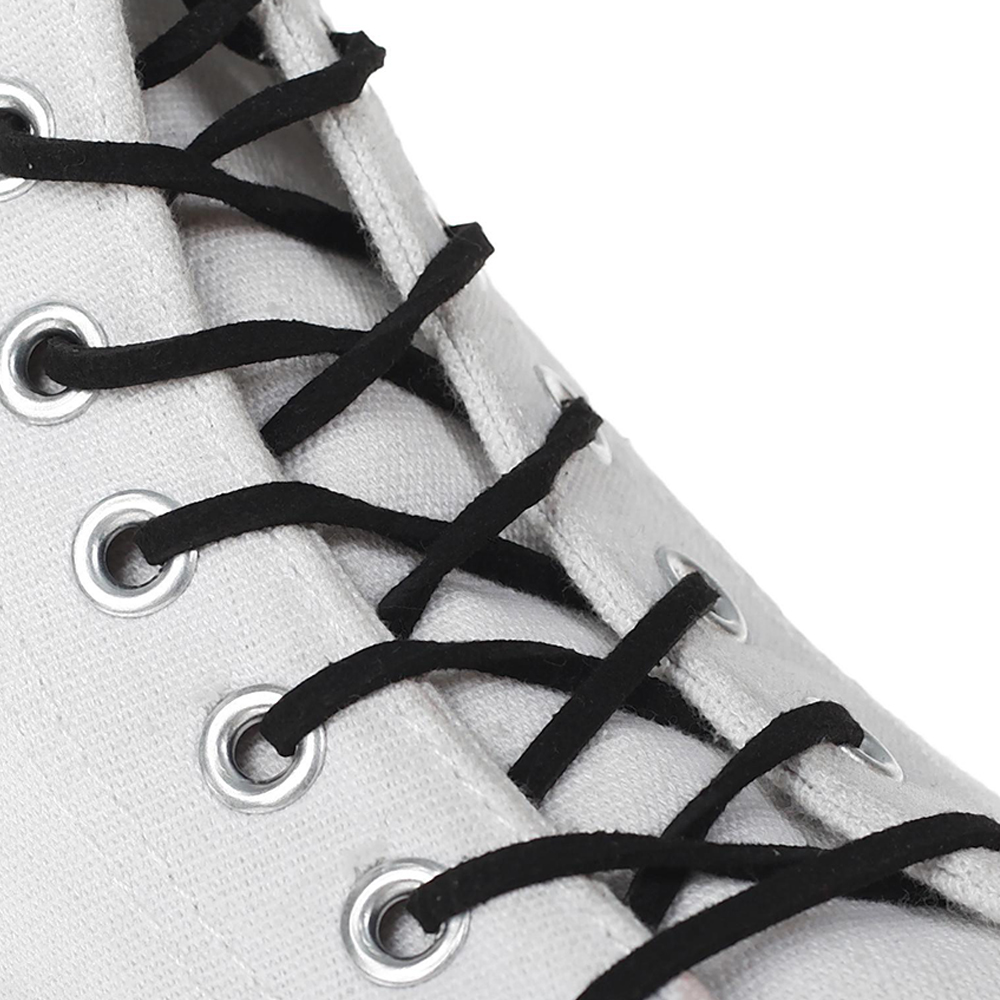 картинка Шнурки для обуви 2663866 для обуви плоские 3мм, 110см, черные 