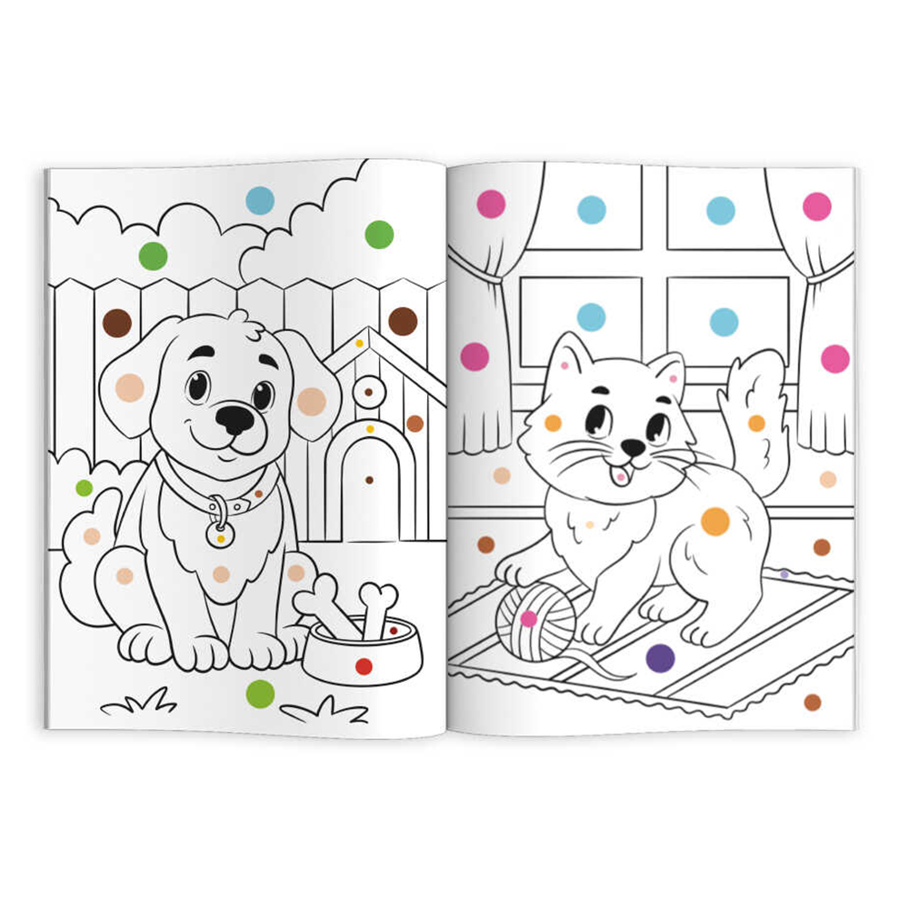 картинка Раскраска 71088 Животные, 165*235 мм, 4 листа 