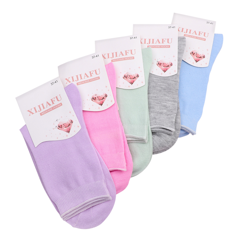 Носки женские Иваново 965-А Xijiafu, средняя посадка, однотонные, размер 37-41, в ассортименте