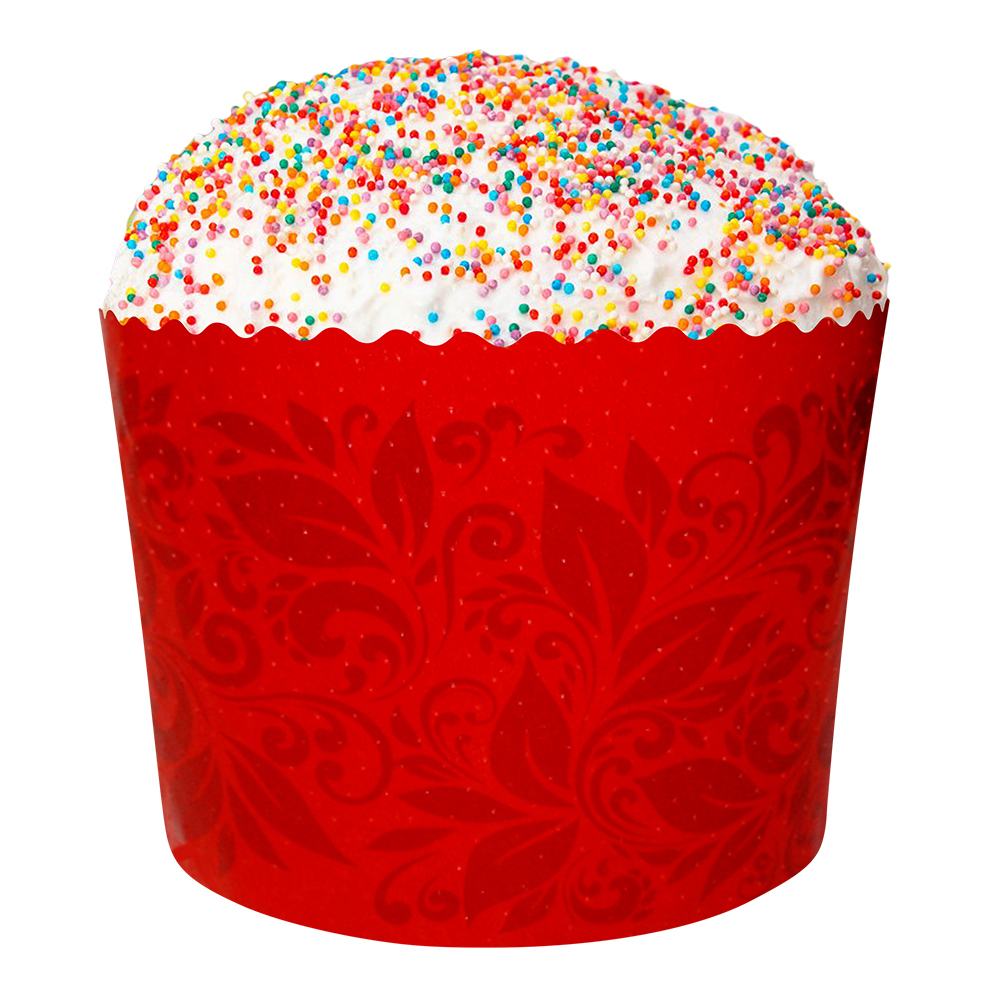 Форма для выпечки бумажная Красная Пасха цветные 110*85 мм