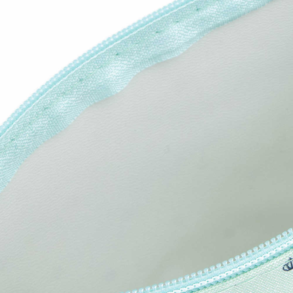 картинка Косметичка 1847905 на молнии, средний размер, с паттерном 22*7*14 см, текстиль, зеленый 