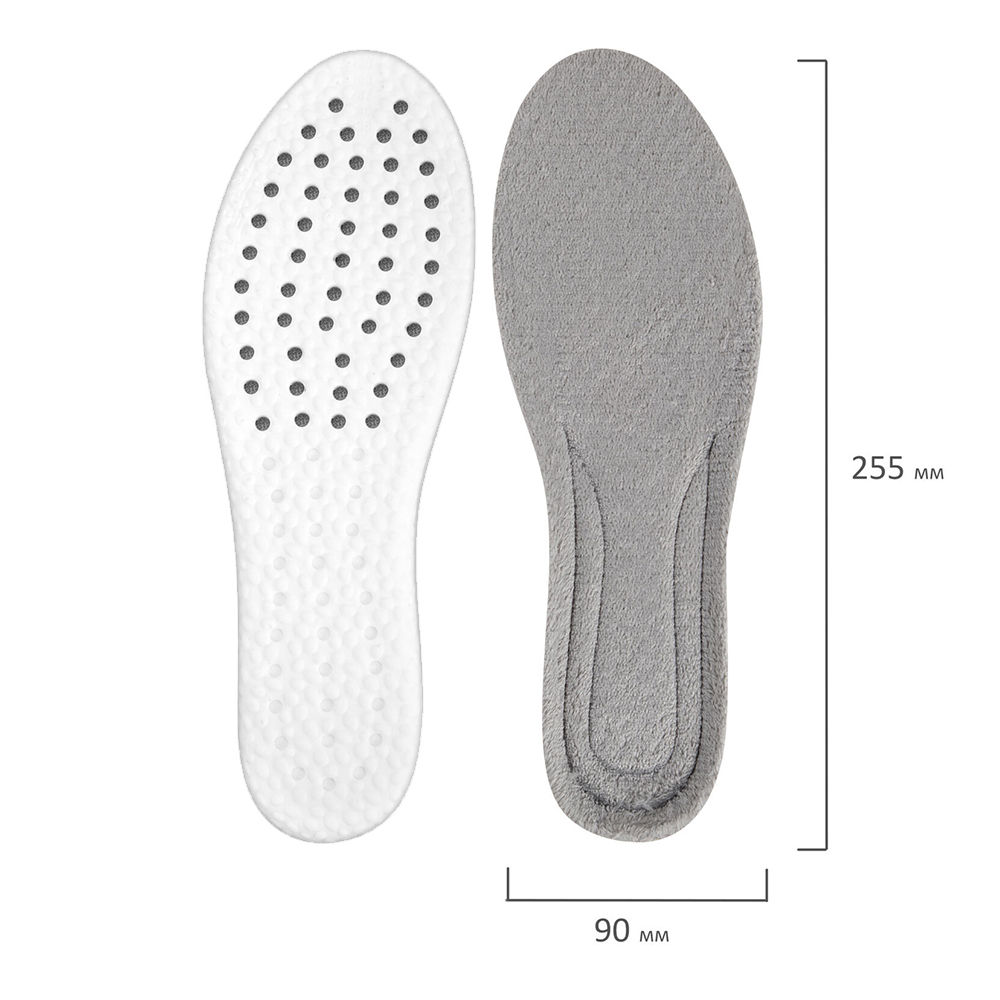картинка Стельки для обуви 700759 универсальные, утепленные, размер 34-39 
