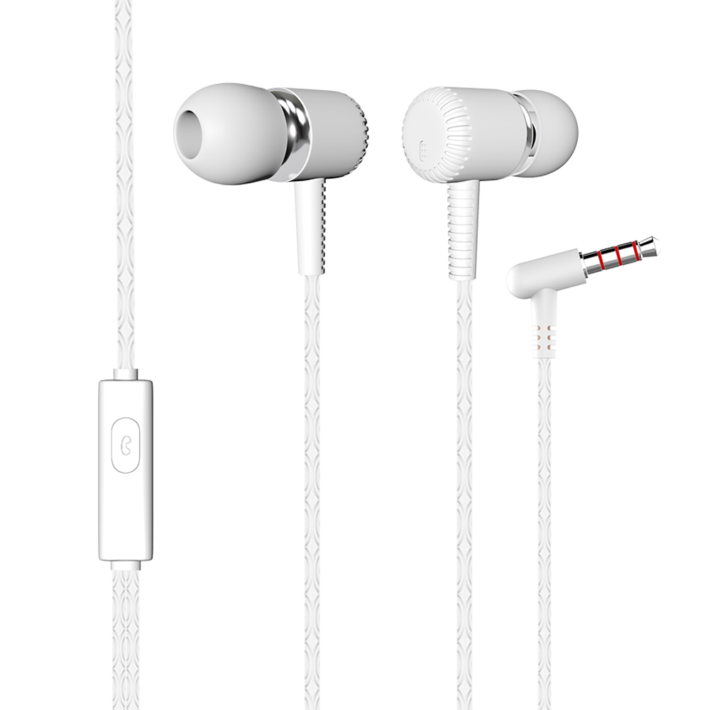 картинка Наушники MoreChoice G24 вакуумные с микрофоном без регулятора громкости, белый, 1,1 м 