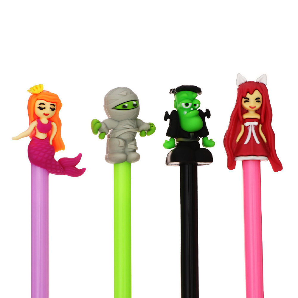 Ручка гелевая Calligrata 10202516 прикол Сказочные герои, стержень синий, пластик, в ассортименте