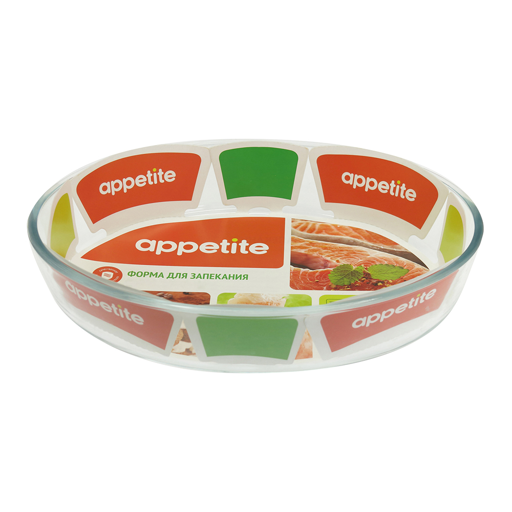 Форма для запекания Appetite PL11 овальная, 30*21*6 см, стекло жаропрочное, 2,4 л