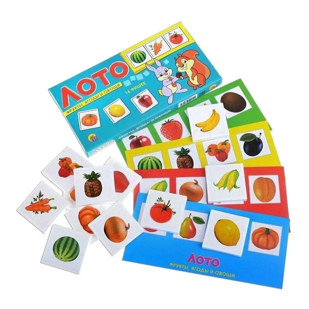 картинка Лото 5612 Животные, 24 фишки 