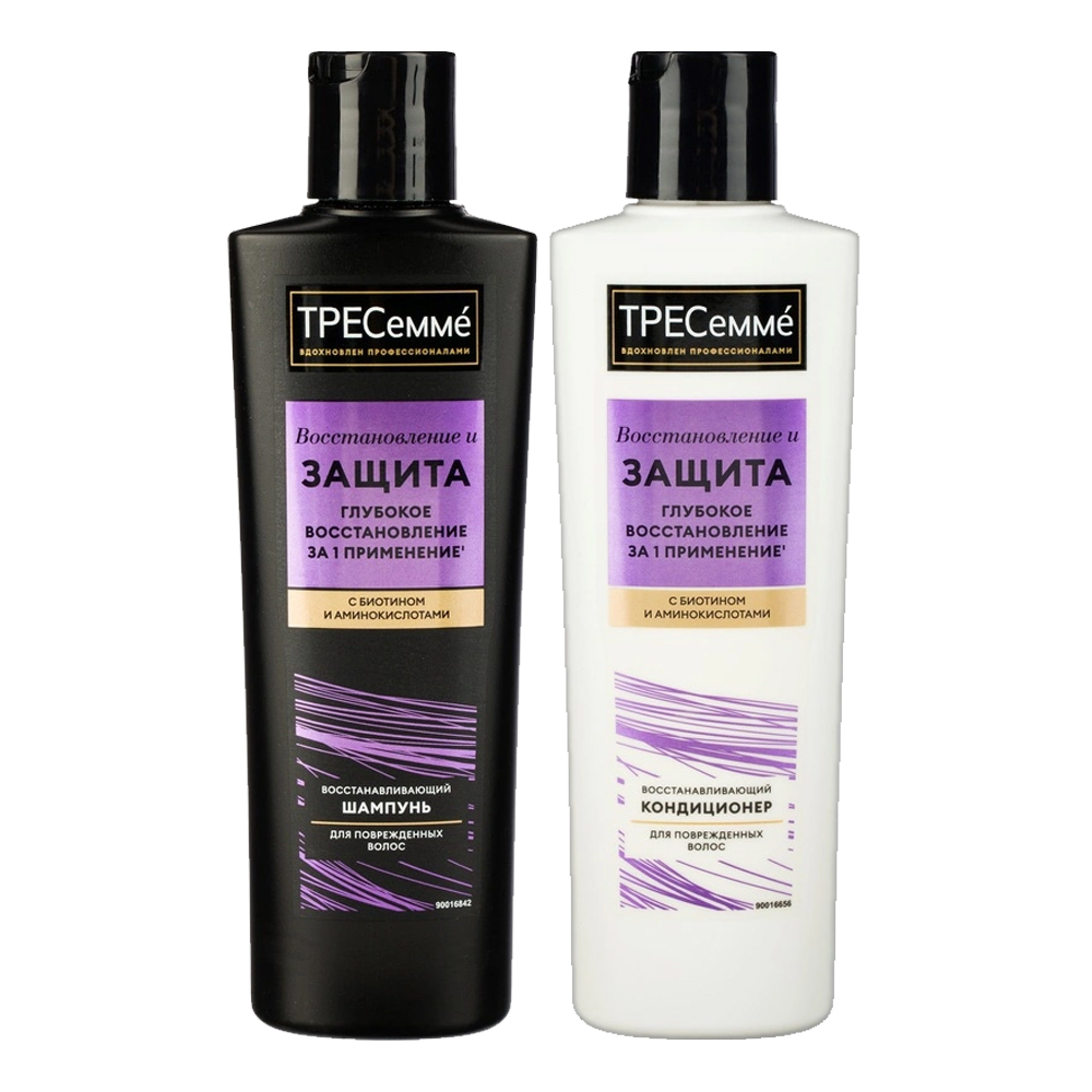 картинка Набор подарочный Tresemme Восстановление (шампунь 230 мл + кондиционер для волос 230 мл), женский 