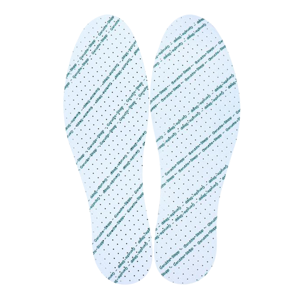 картинка Стельки для обуви 9412146 универсальные, дышащие, антибактериальные, размер 36-46, бело-голубой 