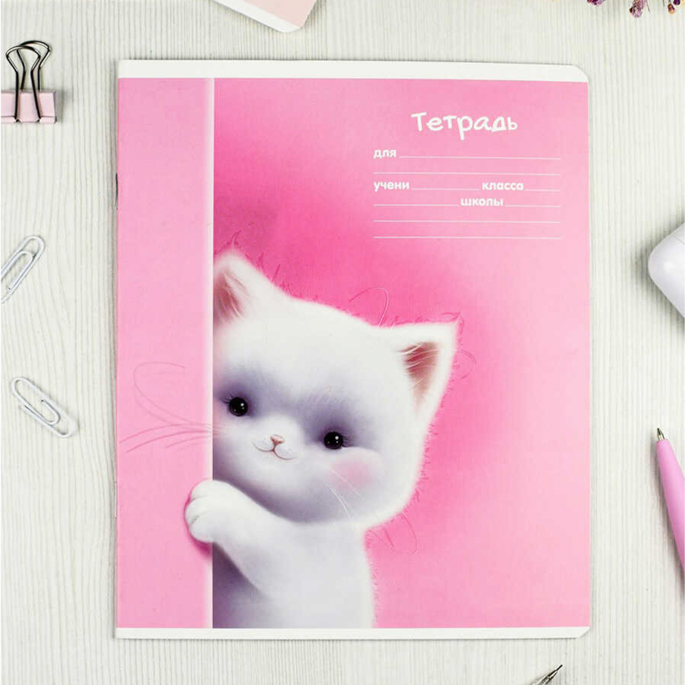Тетрадь Феникс 68526 клетка, Пушистики, 12 листов