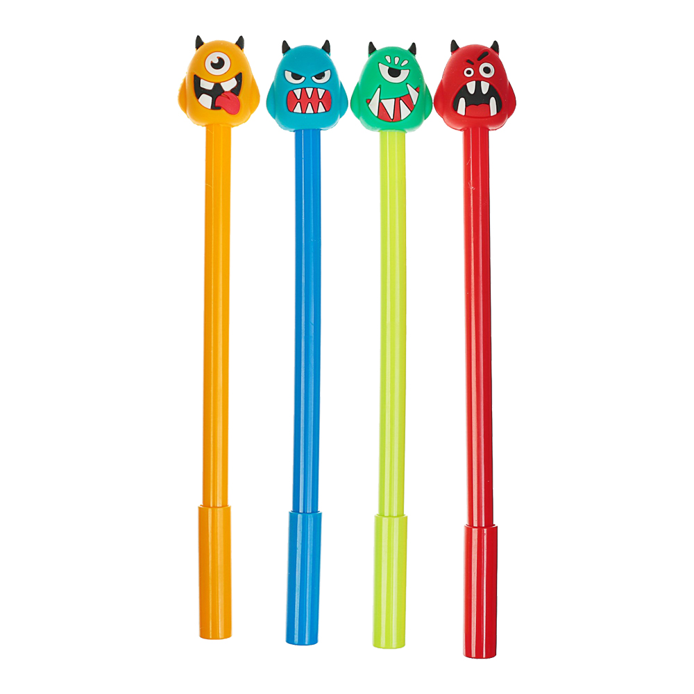 Ручка гелевая 3567716 прикол Монстр, микс