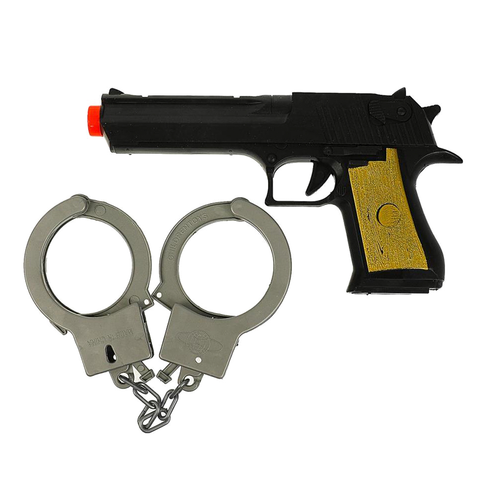 картинка Игровой набор L333-H40057-R Играем вместе Полиция, пистолет с присосками 