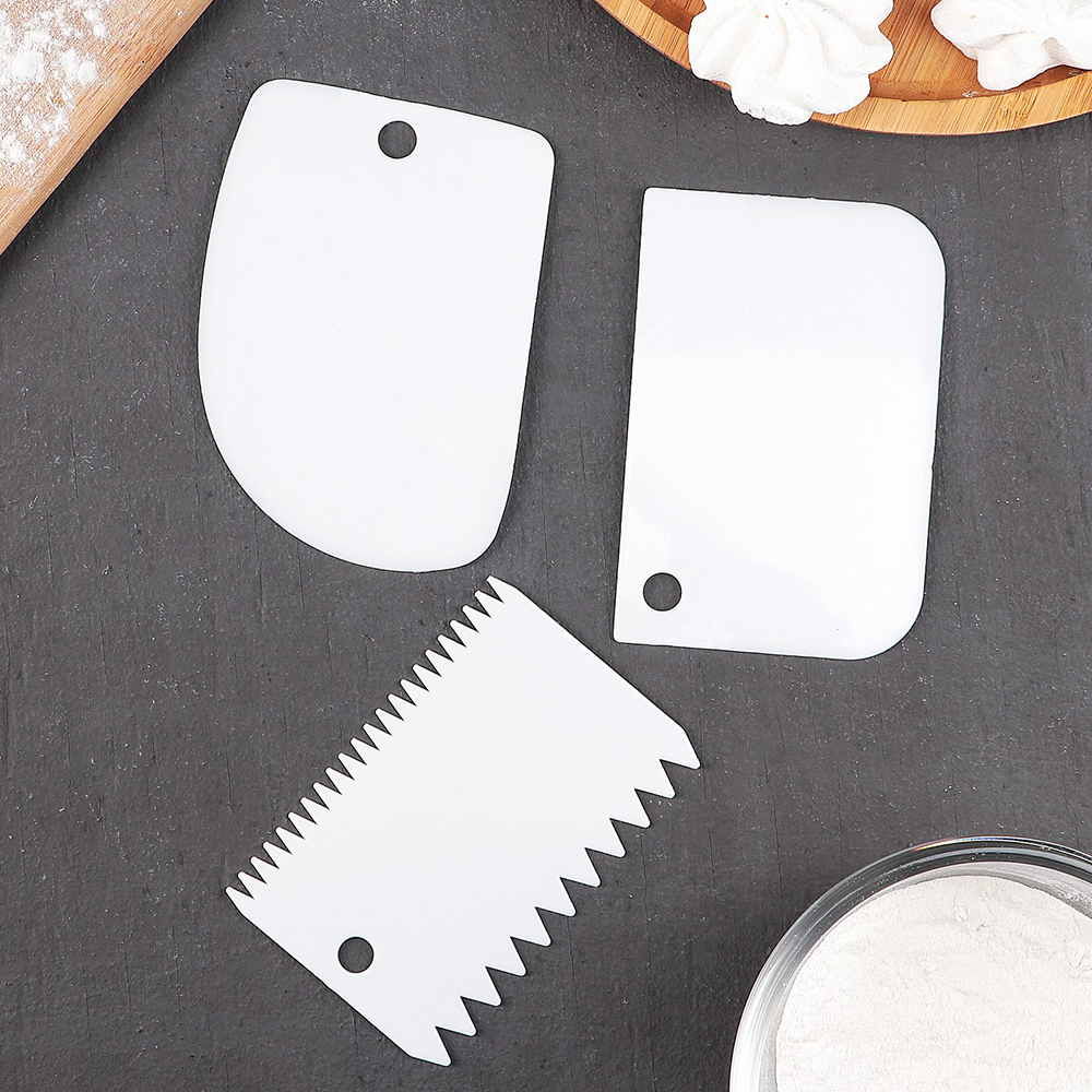 картинка Набор шпателей 1290534 кондитерских 11,5×8, 11,2×6,5, 10×7 см, пластик, микс 