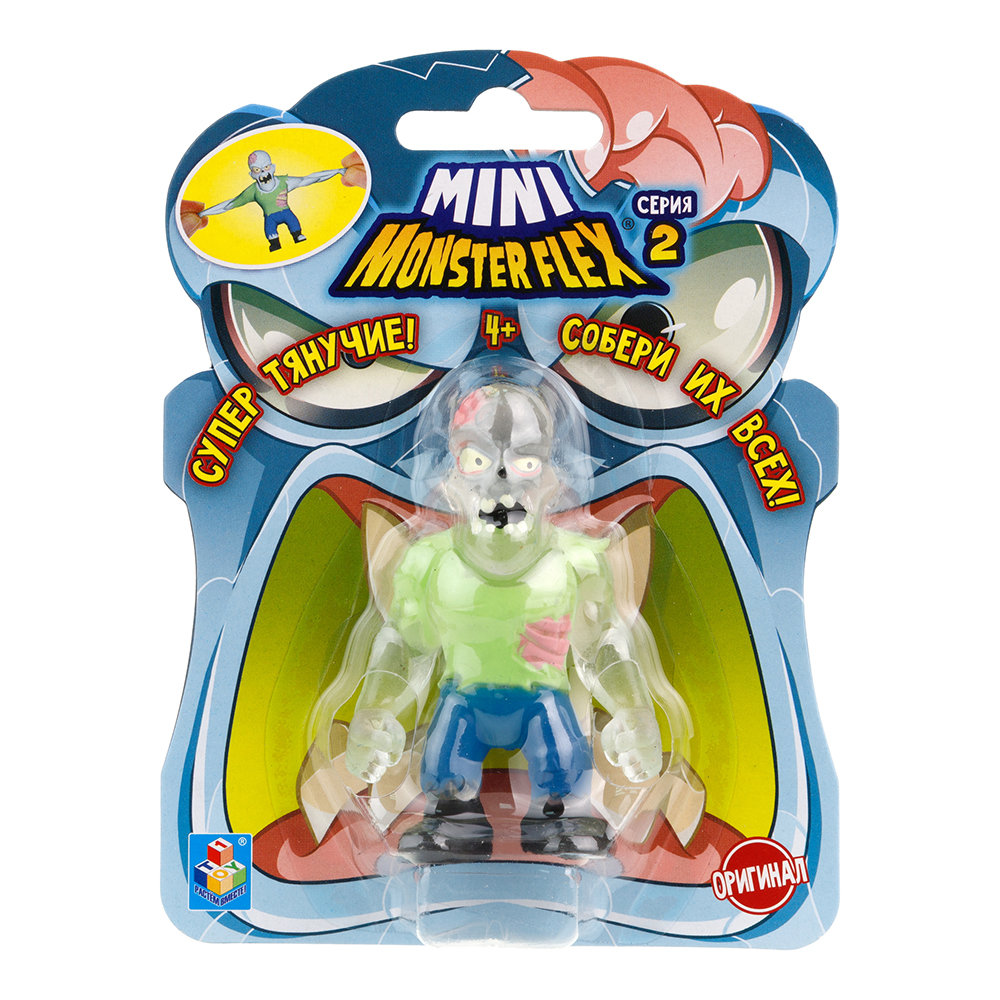 картинка Игрушка Т23838 MONSTER FLEX мини,тянущаяся фигурка, 7 см в ассортименте 
