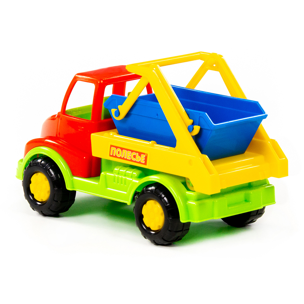 картинка Машина 52025 Полесье коммунальная спецмашина, Кнопик 3+, 17x8,3x10,3 см, пластмасса 