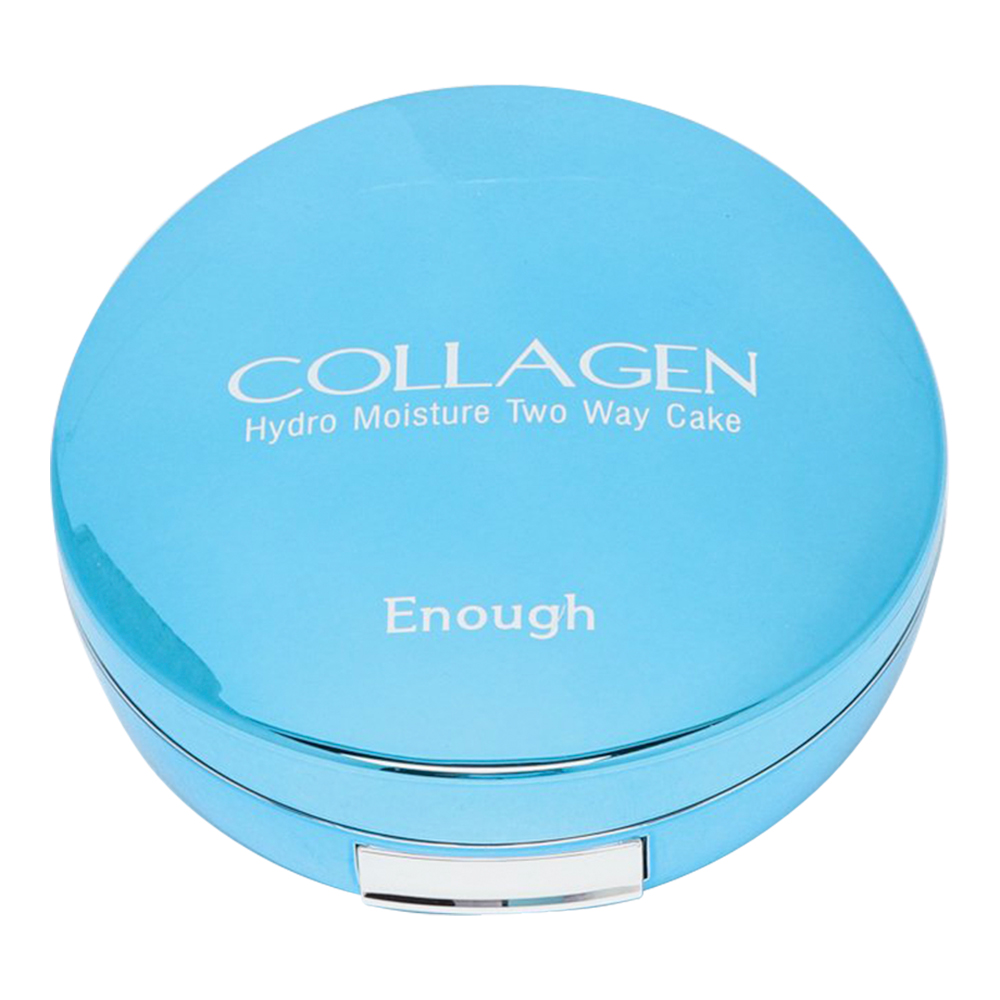 картинка Пудра компактная Enough Collagen Hydro Moisture Two Way Cake Увлажняющая коллагеновая со сменным блоком, тон 13, 13 г 