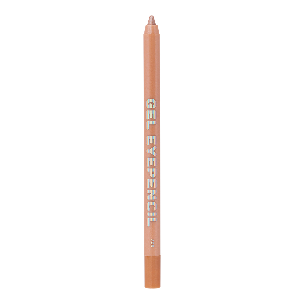 картинка Карандаш для глаз Parisa Gel Eyepencil, гелевый, персиковый перламутр, тон 806 