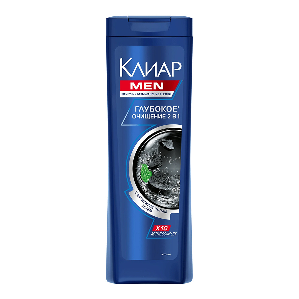 картинка Шампунь CLEAR MEN 400мл 2в1 Глубокое очищение 