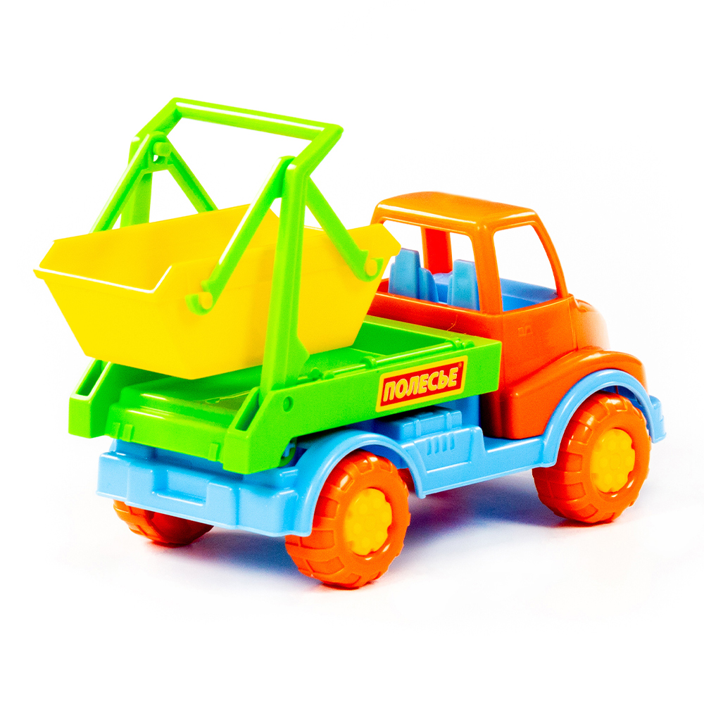 картинка Машина 52025 Полесье коммунальная спецмашина, Кнопик 3+, 17x8,3x10,3 см, пластмасса 