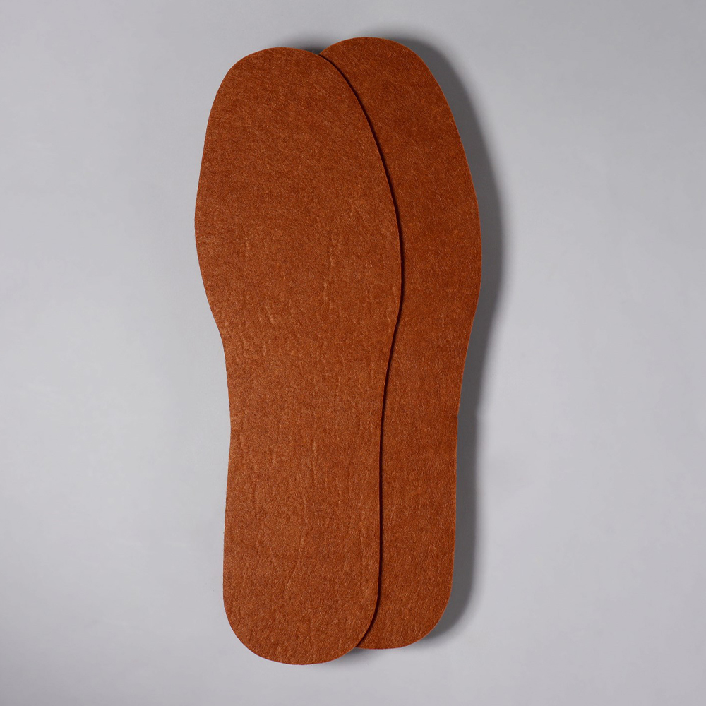 картинка Стельки для обуви ONLITOP 5243498 утеплённые,универсальные,искусственный войлок,пара, размер 27-46, коричневый, 28,5 см 