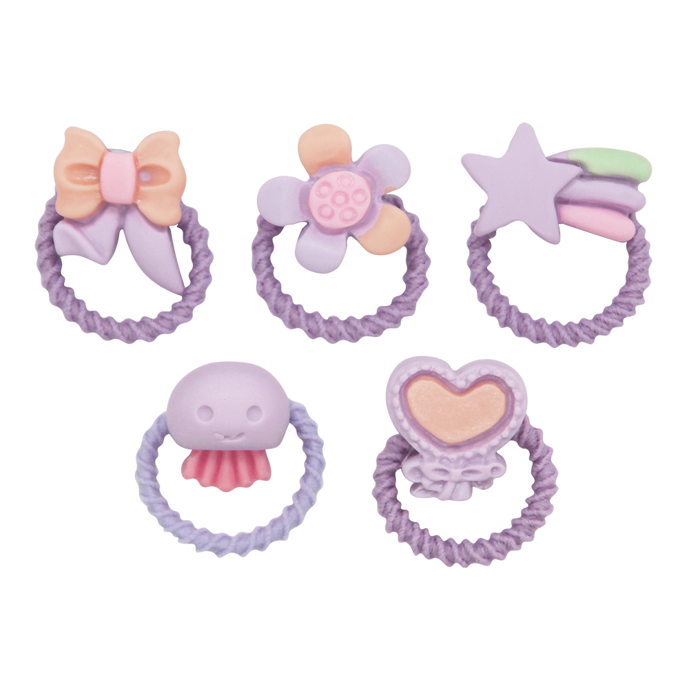 картинка Резинка для волос детская с декором, микс 