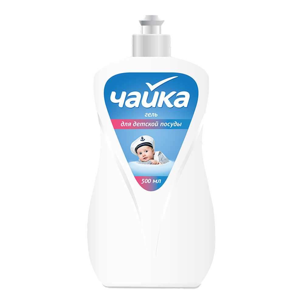 картинка Средство для мытья посуды Чайка гель для детской посуды, 500 мл 