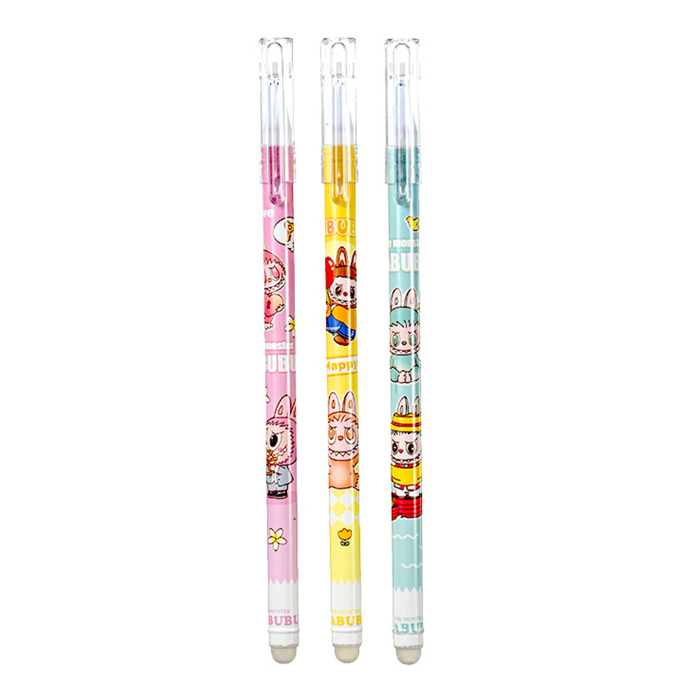 Ручка гелевая M-5856-70 пиши-стирай, Зубастик, 0,38 мм, синий