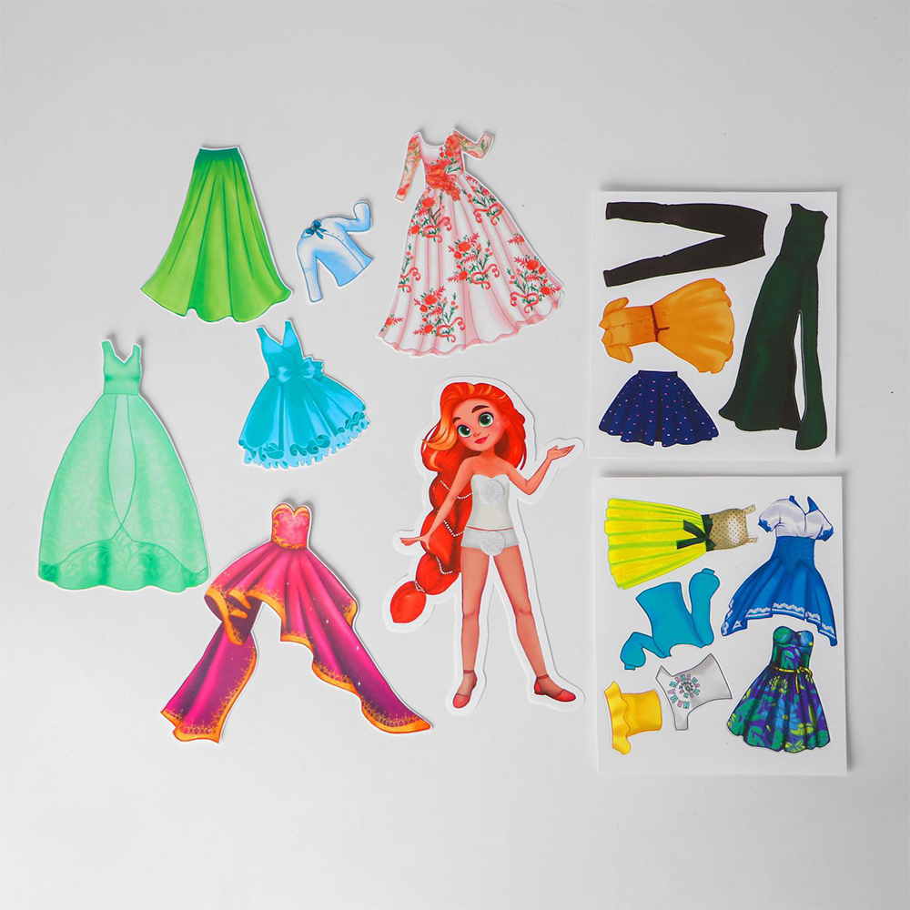 картинка Игра Весёлые липучки 4760675 Вечерний образ, на липучках, Пластик, текстиль 