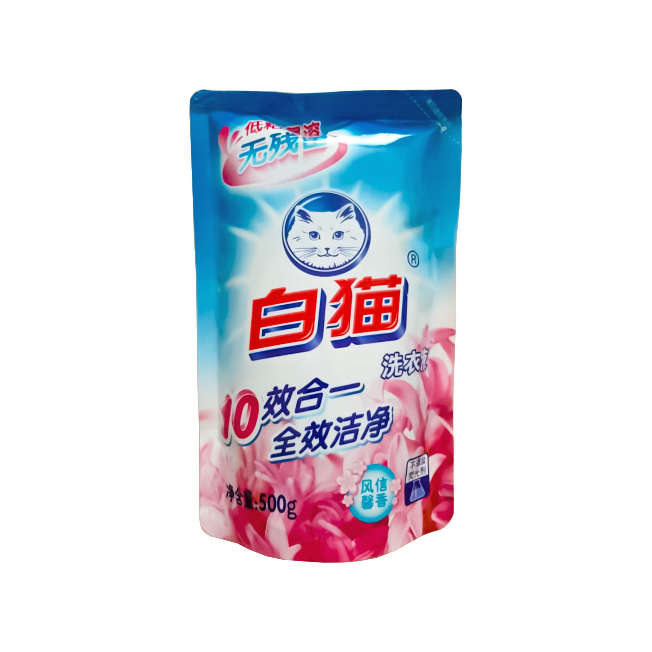 картинка Гель для стирки BAIMAO универсальный, дой-пак, 500 мл 