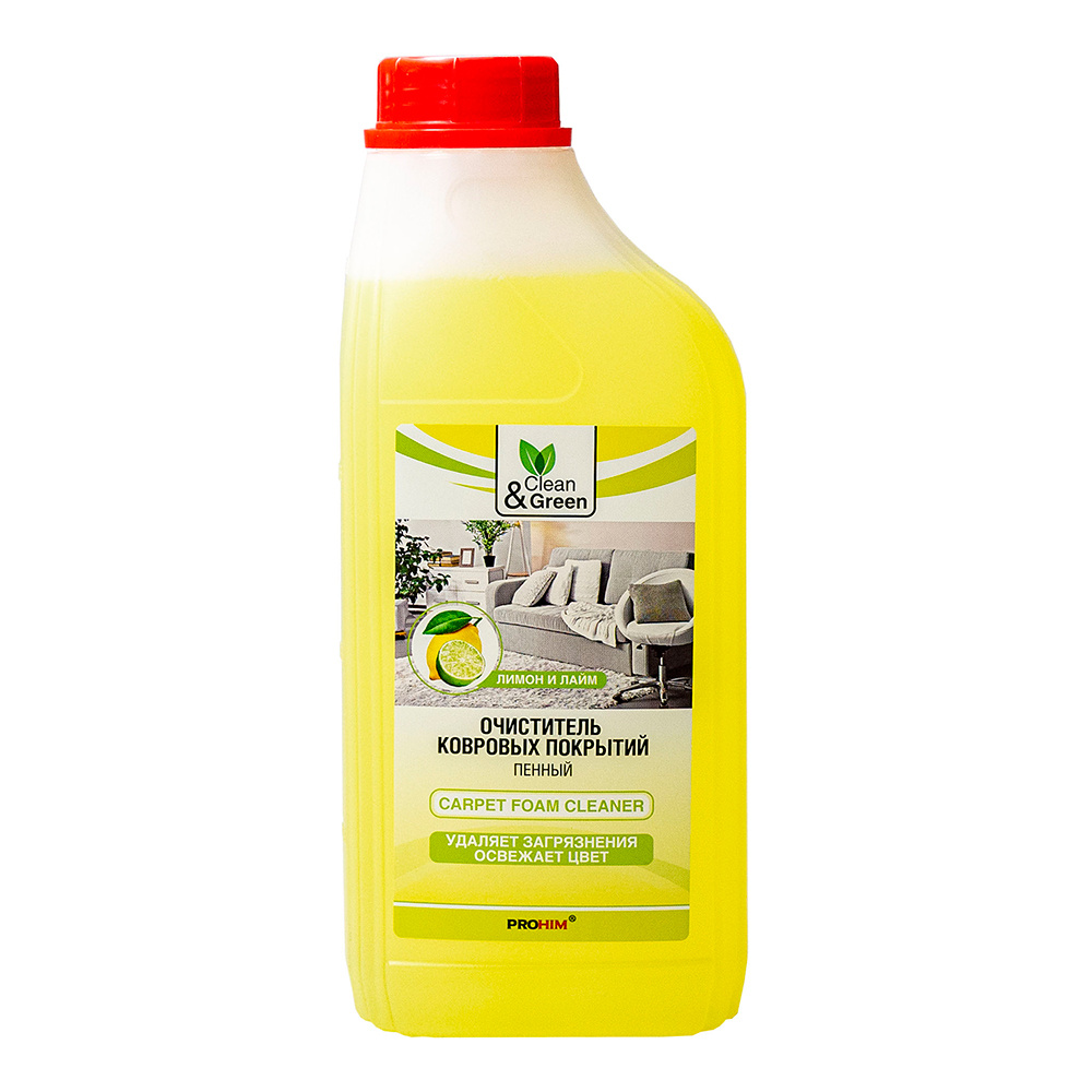 картинка Чистящее средство Clean&Green для ковровых покрытий, пенный, 1 л 