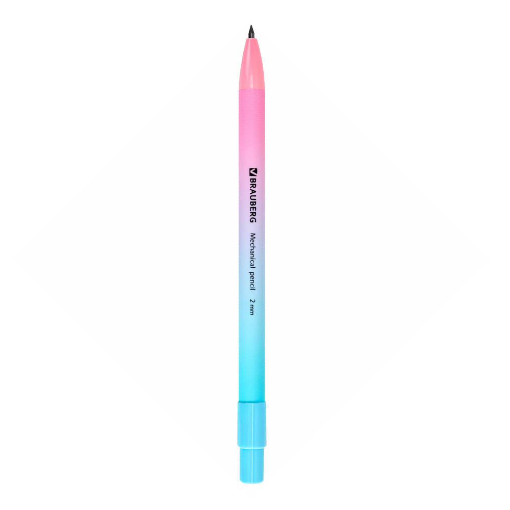 Карандаш механический Brauberg 181961 GRADE PASTEL, HB встроенная точилка, корпус ассорти