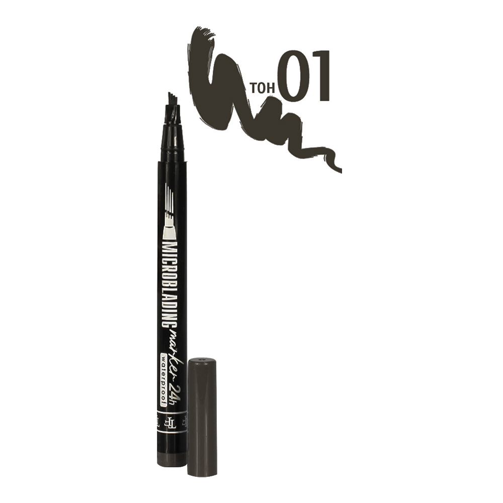 картинка Маркер для бровей Triumf MICROBLADING MARKER TINT BROW LINER тон 01 пепельно-коричневый 