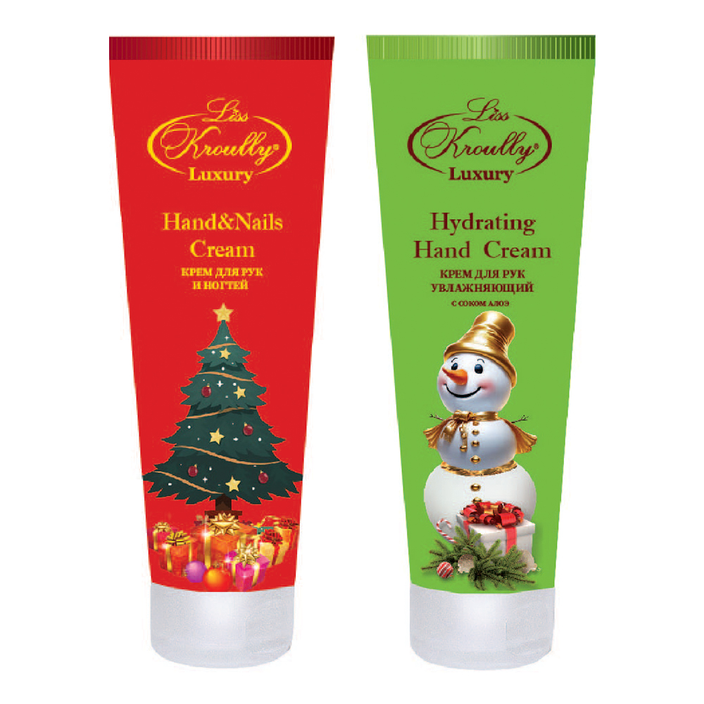 картинка Набор подарочный Liss Kroully NG-2511 (крем для рук и ногтей 75 мл + крем для рук увлажняющий с соком алоэ 75 мл), женский 