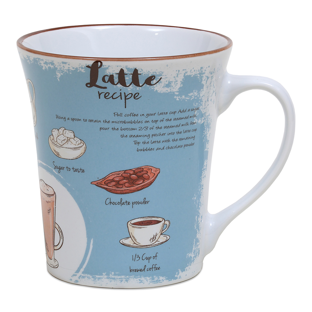 Кружка керамическая R02/2786J Кофе мира, 340 мл